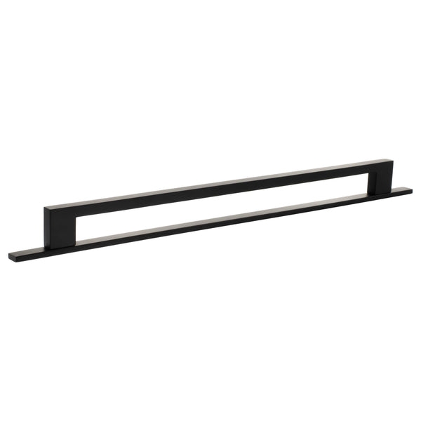 Millhouse Brass Empire Slim Cabinet Pull Handle on Backplate 320mm by Atlantic Hardware