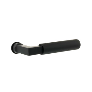 Millhouse Brass Cartwright Lever Door Handle on Concealed Round Rose by Atlantic Hardware