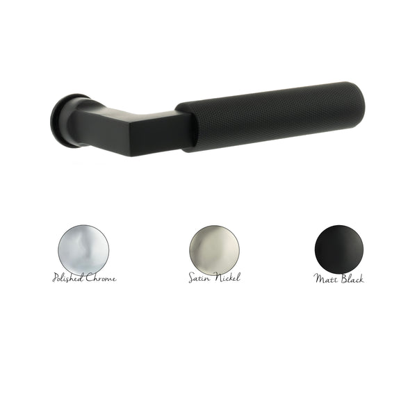Millhouse Brass Cartwright Lever Door Handle on Concealed Round Rose - additional image