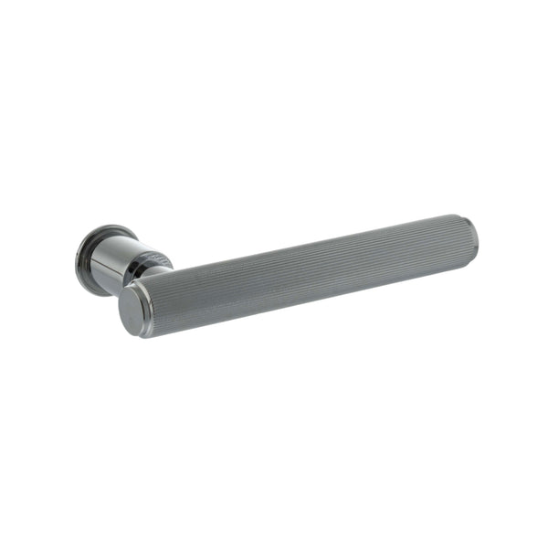 Millhouse Brass Stephenson Lever Door Handle on Concealed Round Rose by Atlantic Hardware