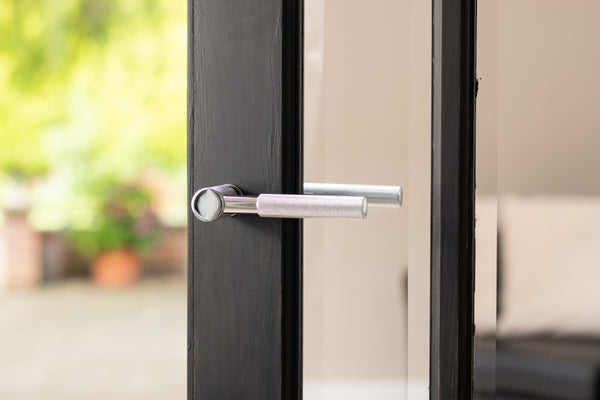 Millhouse Brass Mason Lever Door Handle on Concealed Round Rose - additional image