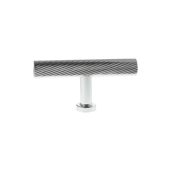 Millhouse Brass Paddington Spiral T-Bar Cabinet Knob Handle by Atlantic Hardware