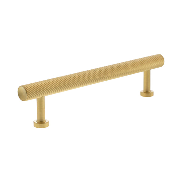 Millhouse Brass Paddington Spiral T-Bar Cabinet Pull Handle 128mm by Atlantic Hardware