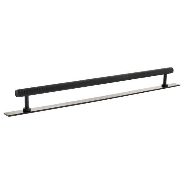 Millhouse Brass Paddington Spiral T-Bar Cabinet Pull Handle on Backplate 320mm by Atlantic Hardware