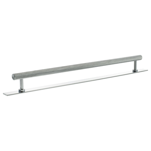 Millhouse Brass Paddington Spiral T-Bar Cabinet Pull Handle on Backplate 320mm by Atlantic Hardware