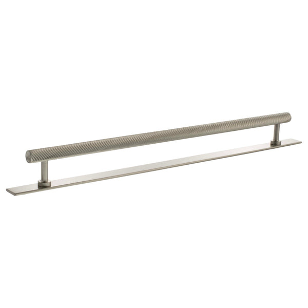 Millhouse Brass Paddington Spiral T-Bar Cabinet Pull Handle on Backplate 320mm by Atlantic Hardware