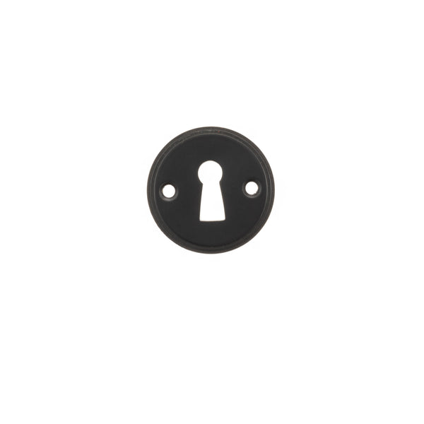 Millhouse Brass Solid Brass Open Key Hole Escutcheons by Atlantic Hardware