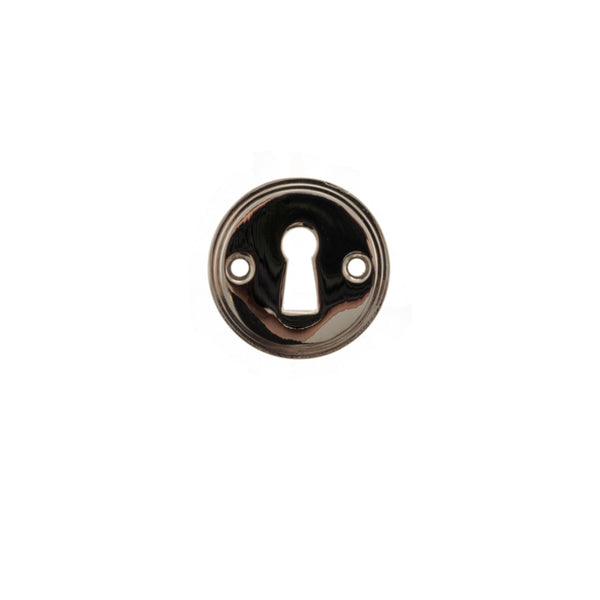 Millhouse Brass Solid Brass Open Key Hole Escutcheons by Atlantic Hardware