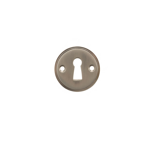 Millhouse Brass Solid Brass Open Key Hole Escutcheons by Atlantic Hardware