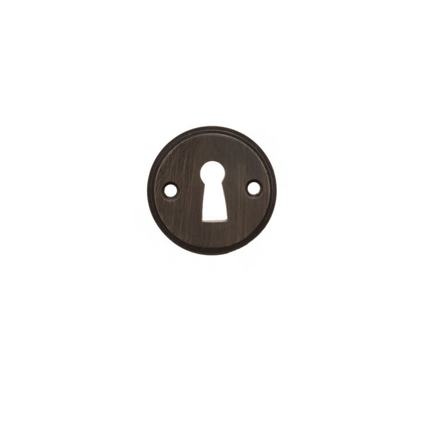 Millhouse Brass Solid Brass Open Key Hole Escutcheons by Atlantic Hardware
