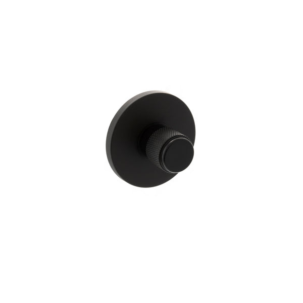 Millhouse Brass Knurled WC Turn and Release on 5mm Slimline Round Rose by Atlantic Hardware