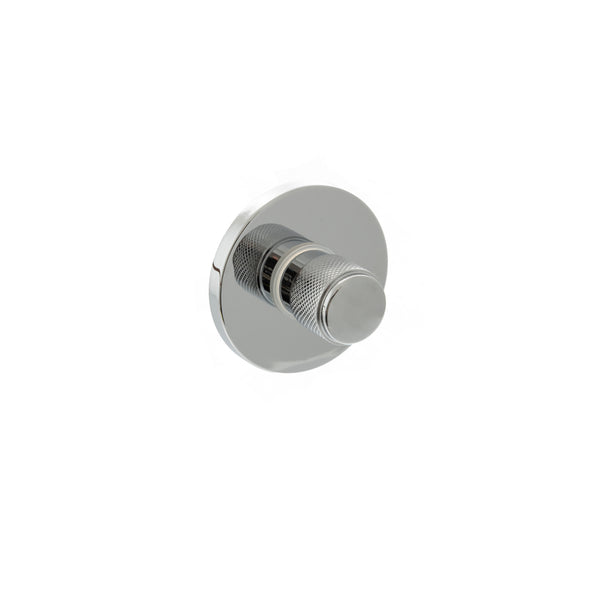 Millhouse Brass Knurled WC Turn and Release on 5mm Slimline Round Rose by Atlantic Hardware