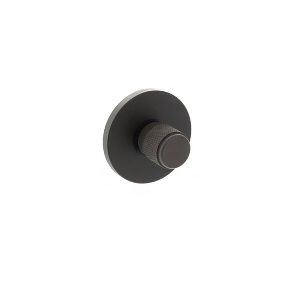 Millhouse Brass Knurled WC Turn and Release on 5mm Slimline Round Rose by Atlantic Hardware