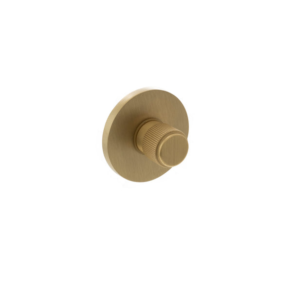 Millhouse Brass Linear WC Turn and Release on 5mm Slimline Round Rose by Atlantic Hardware