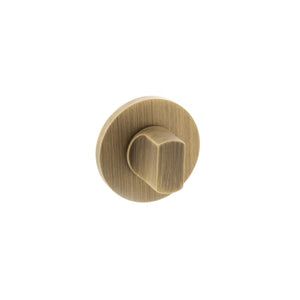 Millhouse Brass WC Turn and Release on 5mm Slimline Round Rose - Yester Bronze by Atlantic Hardware