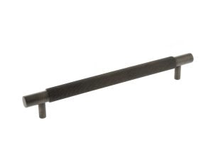 Millhouse Brass Knurled Cabinet Pull Handle 225mm CTC x 20mm by Atlantic Hardware