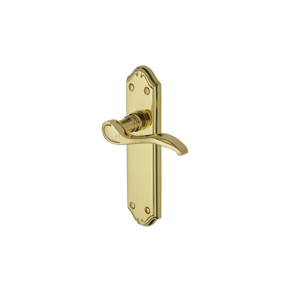 Verona Small Door Handle on Plate by M Marcus - Heritage Brass