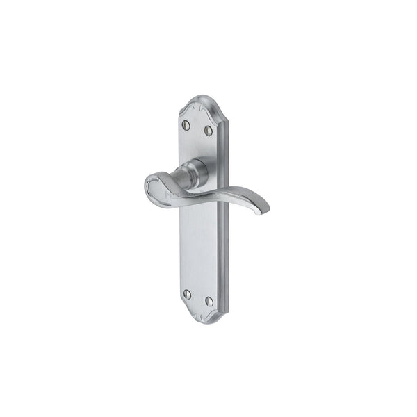 Verona Small Door Handle on Plate by M Marcus - Heritage Brass