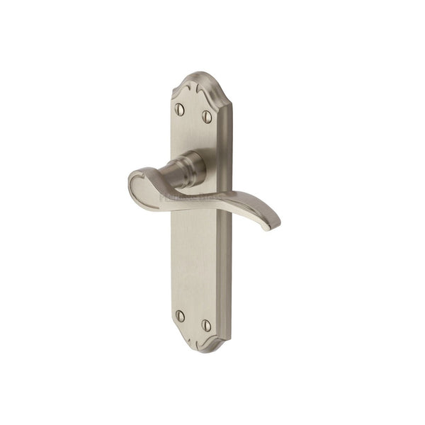 Verona Small Door Handle on Plate by M Marcus - Heritage Brass