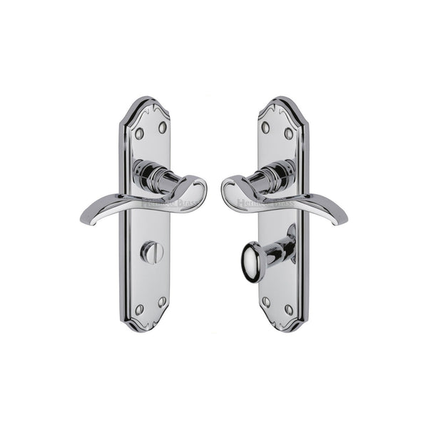 Verona Small Door Handle on Plate by M Marcus - Heritage Brass