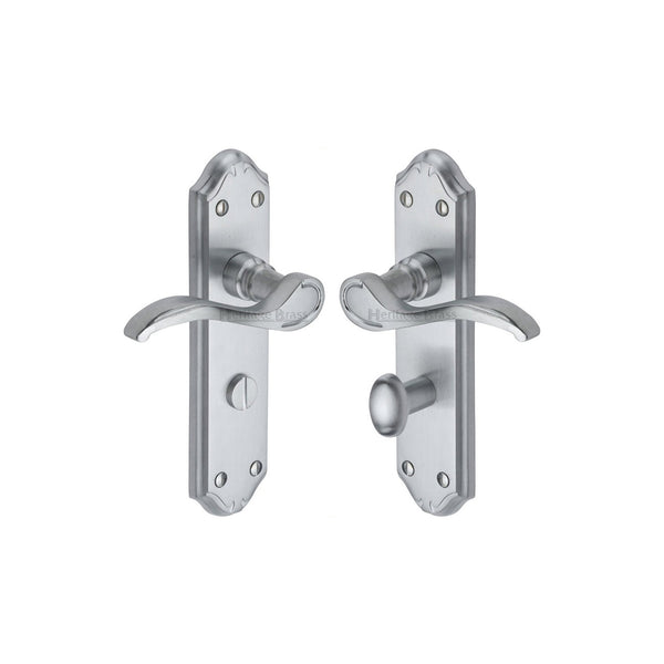 Verona Small Door Handle on Plate by M Marcus - Heritage Brass