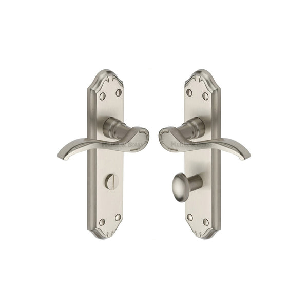 Verona Small Door Handle on Plate by M Marcus - Heritage Brass