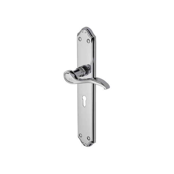 Verona Door Handle on Plate by M Marcus - Heritage Brass