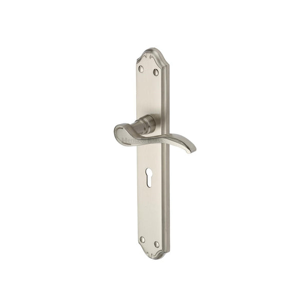 Verona Door Handle on Plate by M Marcus - Heritage Brass