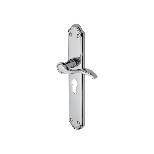 Verona Door Handle on Plate by M Marcus - Heritage Brass