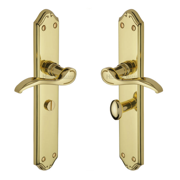 Verona Door Handle on Plate by M Marcus - Heritage Brass