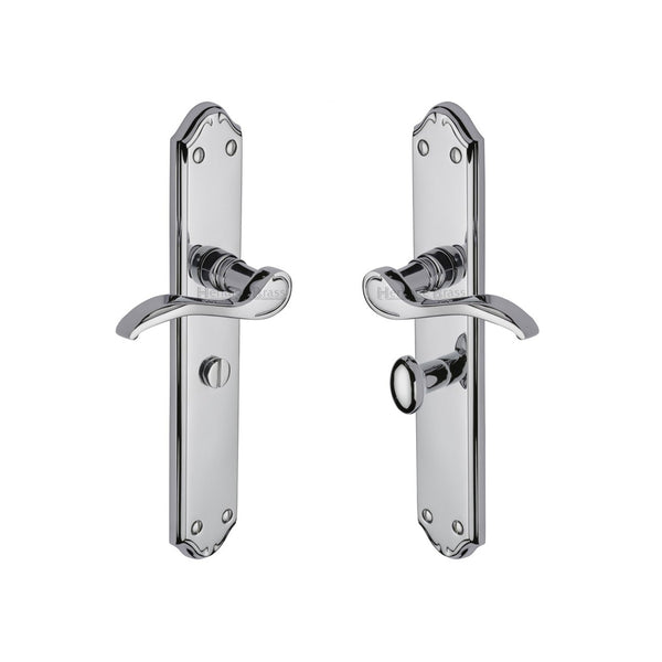 Verona Door Handle on Plate by M Marcus - Heritage Brass