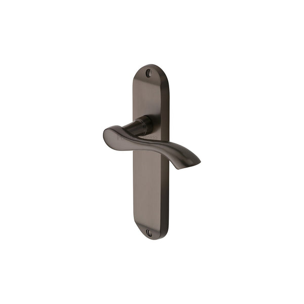 Algarve Door Handle on Plate by M Marcus - Heritage Brass