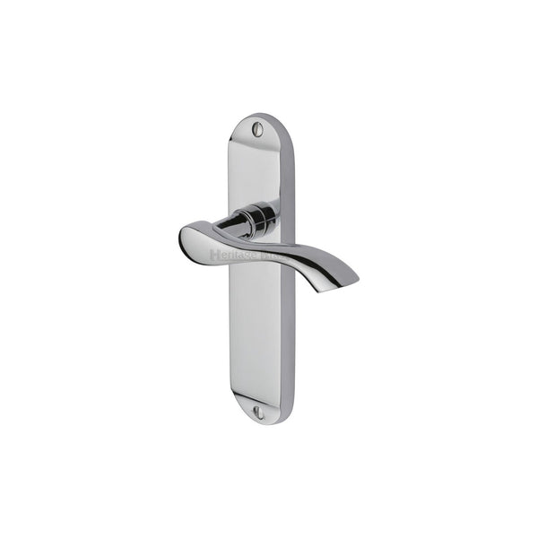 Algarve Door Handle on Plate by M Marcus - Heritage Brass