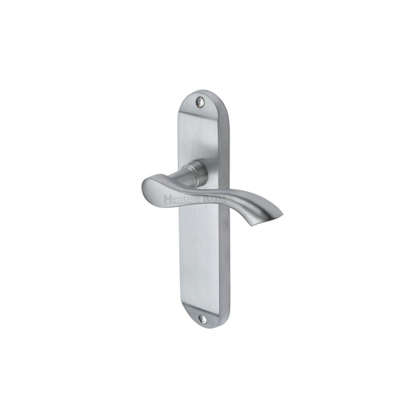 Algarve Door Handle on Plate by M Marcus - Heritage Brass
