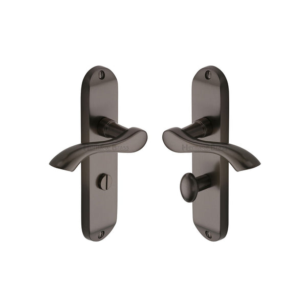 Algarve Door Handle on Plate by M Marcus - Heritage Brass