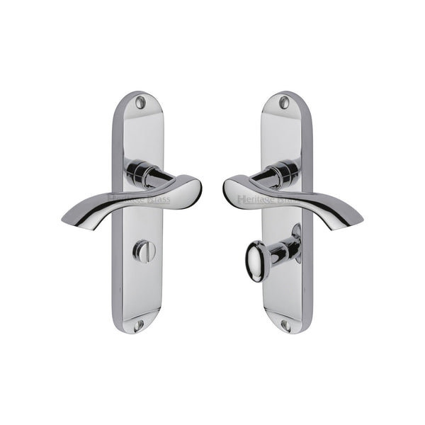 Algarve Door Handle on Plate by M Marcus - Heritage Brass