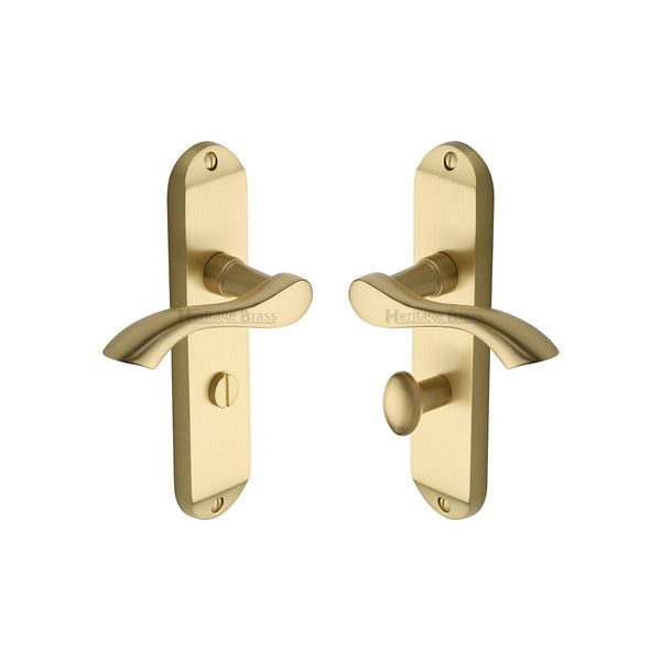 Algarve Door Handle on Plate by M Marcus - Heritage Brass