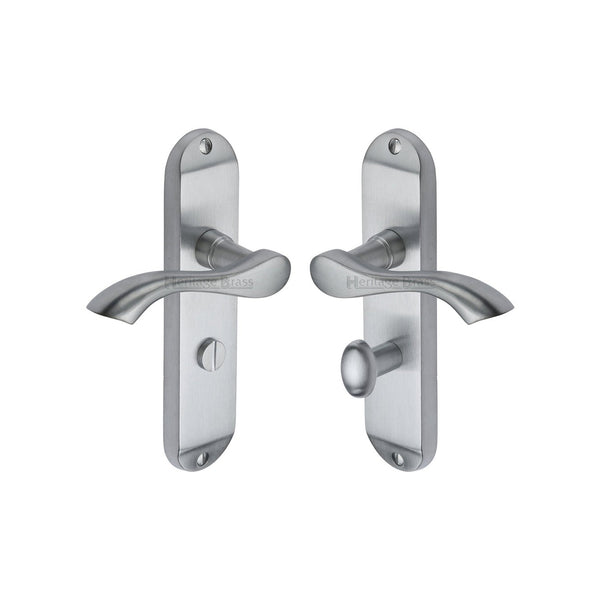 Algarve Door Handle on Plate by M Marcus - Heritage Brass