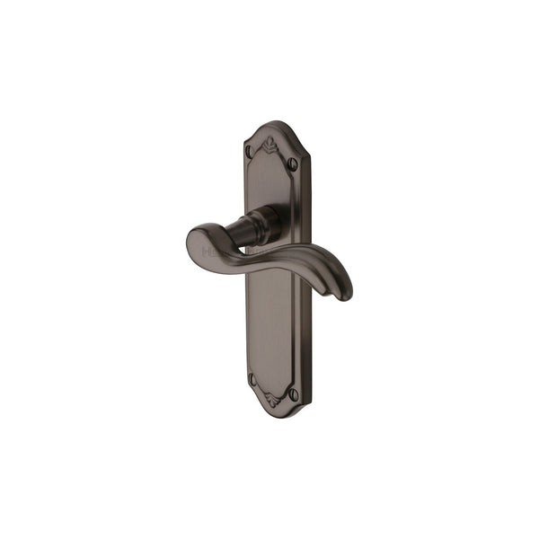 Lisboa Door Handle on Plate by M Marcus - Heritage Brass