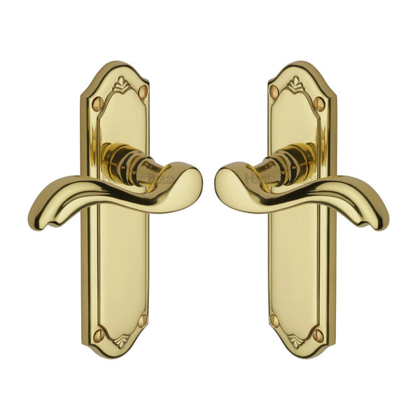 Lisboa Door Handle on Plate by M Marcus - Heritage Brass