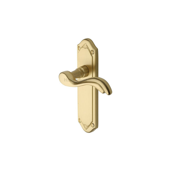 Lisboa Door Handle on Plate by M Marcus - Heritage Brass