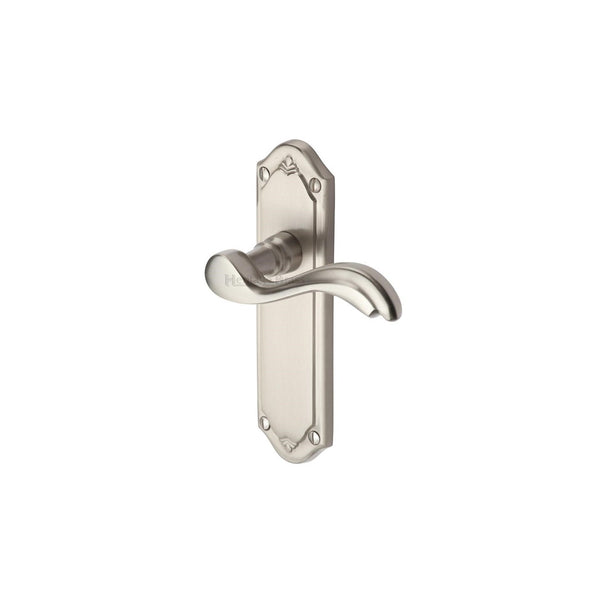 Lisboa Door Handle on Plate by M Marcus - Heritage Brass