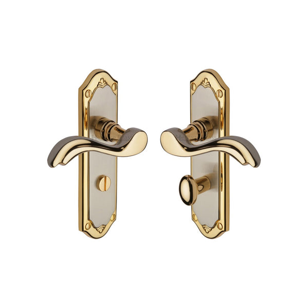 Lisboa Door Handle on Plate by M Marcus - Heritage Brass