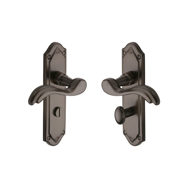 Lisboa Door Handle on Plate by M Marcus - Heritage Brass