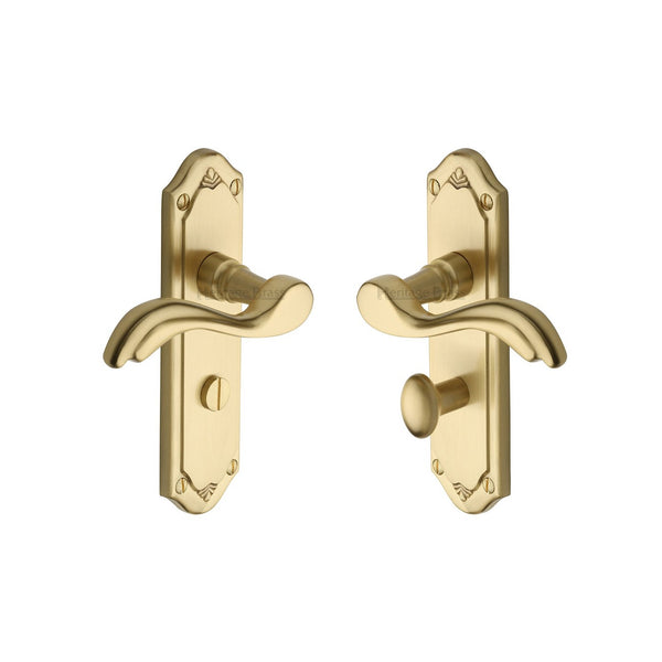 Lisboa Door Handle on Plate by M Marcus - Heritage Brass