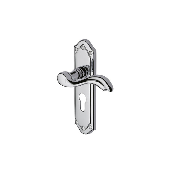 Lisboa Door Handle on Plate by M Marcus - Heritage Brass
