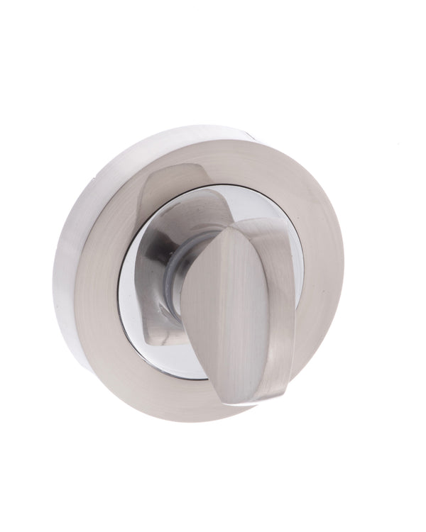 Mediterranean WC Turn and Release on Round Rose by Atlantic Hardware