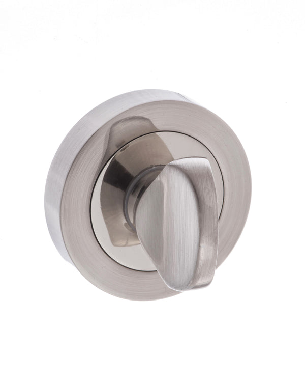 Mediterranean WC Turn and Release on Round Rose by Atlantic Hardware