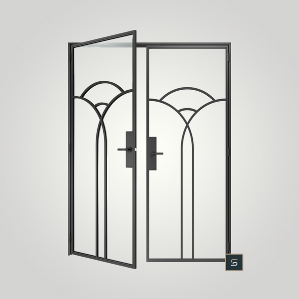 "NOUVEAU" DOUBLE OPENING DOORS