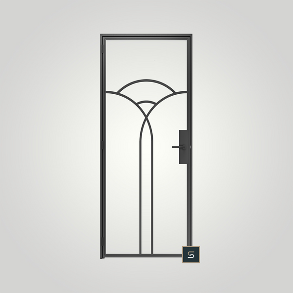 STEELUX DOORS®, "NOUVEAU" SINGLE OPENING DOOR, , 